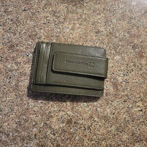 Mens RFID Slim Money Clip Front Pocket Wallet Minimalist Leather ID Card Holder